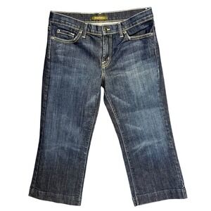 David Kahn Jeans‎ Women's Dark Wash Cropped Bootcut Denim Pants